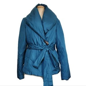 BCBGMAXAZRIA Puffer Jacket Blue Medium